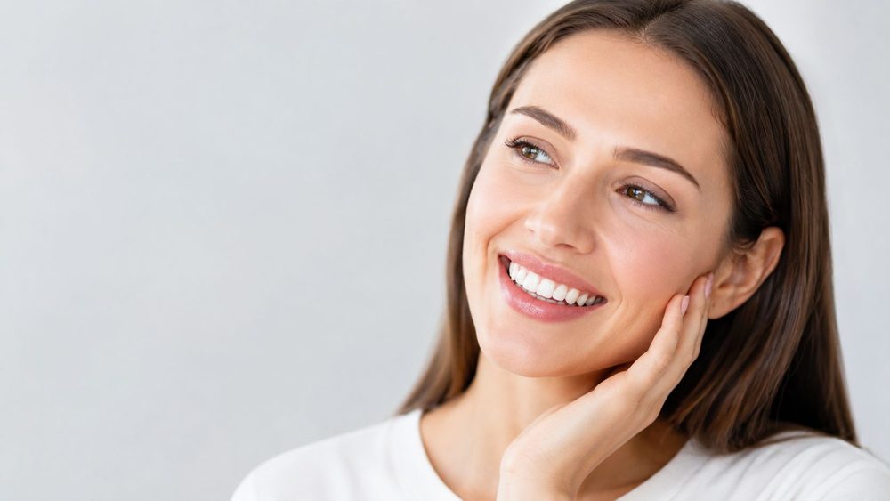 Bright, natural-looking teeth after professional whitening